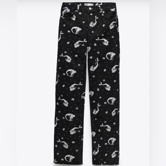 Zara The Trevor full length‎ black “Off The Seas” signature denim jeans size 4 - Picture 5 of 7